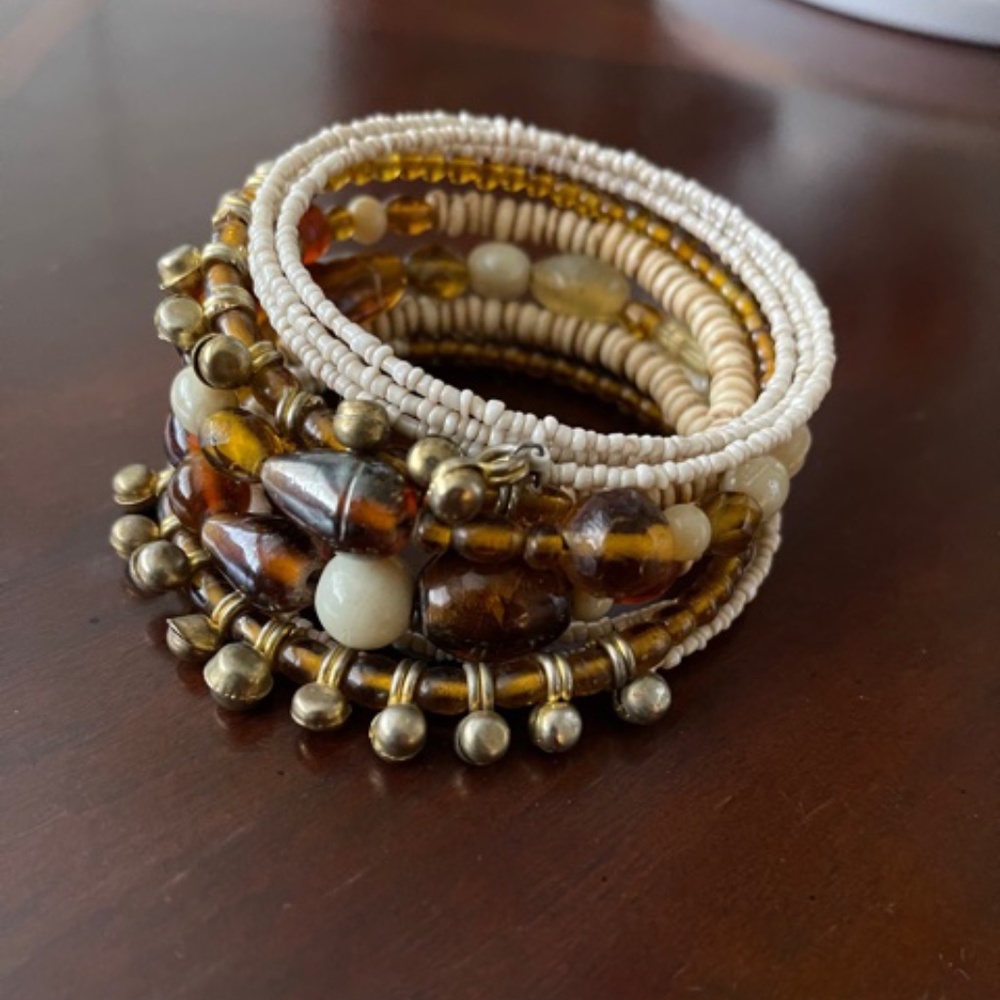 Hand made Boho style beads bracelet